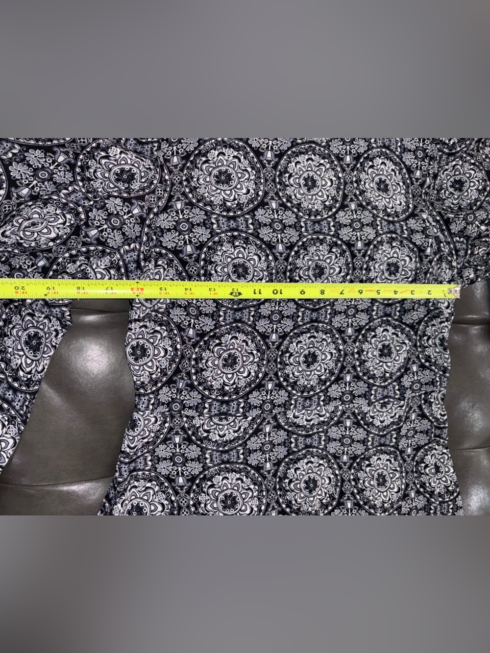 Boden Grey & White Medallion Print Dress | Long Sleeve | Size US 8 (UK 12) NWT - Picture 12 of 14